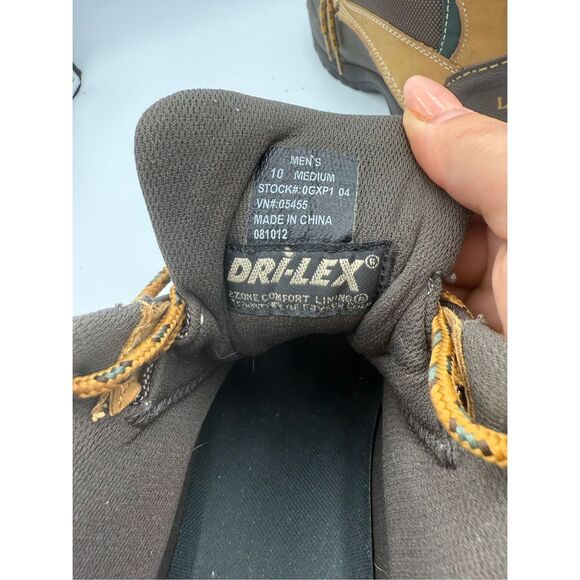 L.L. Bean Mens Tan Brown Leather Low Waterproof Dri Lex Duck Boots Size 10 - Picture 7 of 9